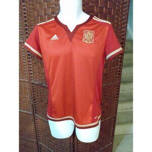 Adidas 2015 Spain Soccer Jersey Women's Medium Football world Cup